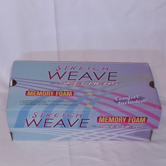 Sketchers EZ Flex Strech Weave Memory Foam Slip On Rainbow Shoes - Picture 7 of 7